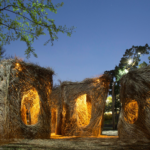 Texas Outdoor Lighting added lighting to feature Yippee Ki Yay at the Pease Park Conservancy