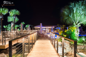 Outdoor Lighting at the  Horseshoe Bay Resort Yacht Club in Horseshoe Bay Texas